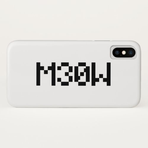 M30W Leetspeak Animal Sounds iPhone X Case