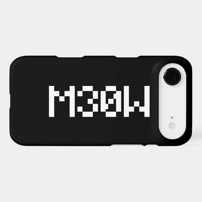 M30W [Leetspeak Animal Sounds] Case-Mate iPhone Case (Back (Horizontal))