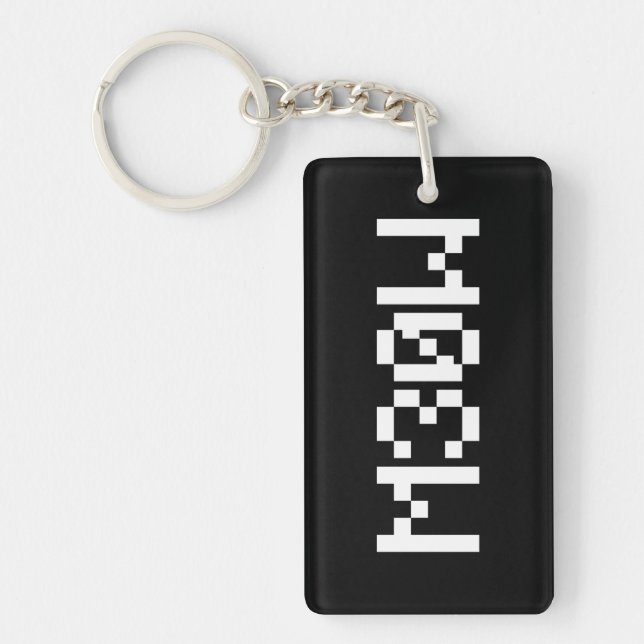 M30W [Leetspeak Animal Sounds] Keychain (Front)