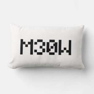 M30W [Leetspeak Animal Sounds] Lumbar Pillow