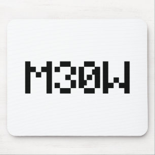 M30W [Leetspeak Animal Sounds] Mouse Pad