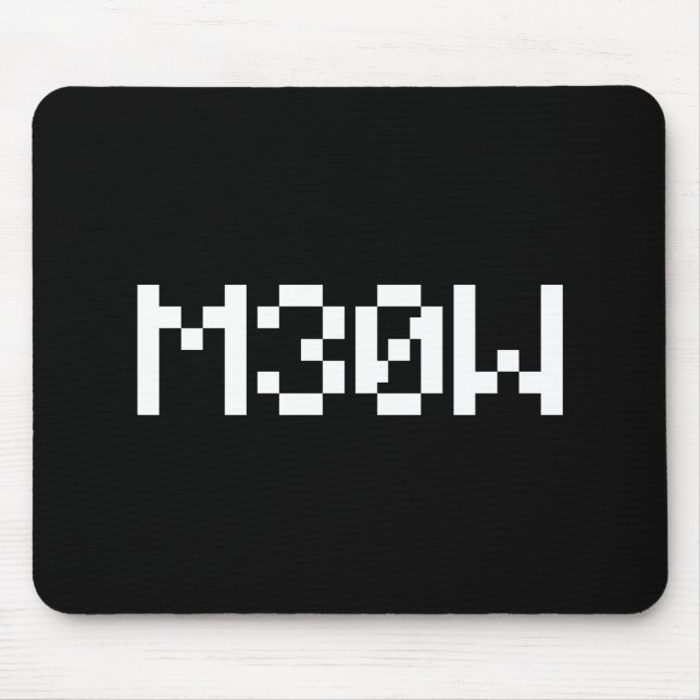 M30W [Leetspeak Animal Sounds] Mouse Pad (Front)