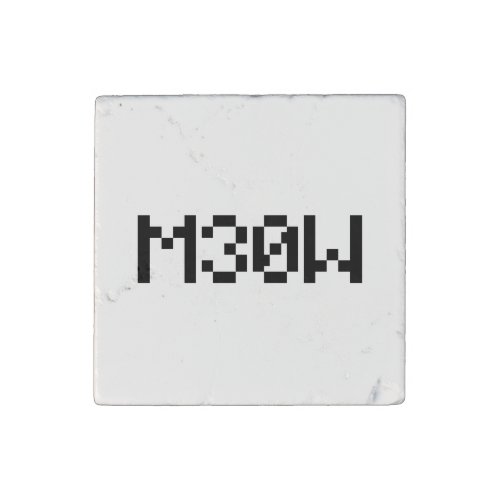 M30W Leetspeak Animal Sounds Stone Magnet