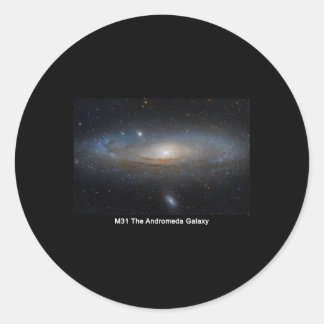 M31 The Andromeda Galaxy Classic Round Sticker