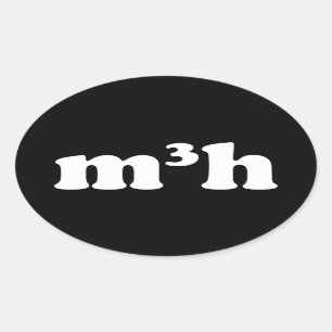 m3h oval sticker
