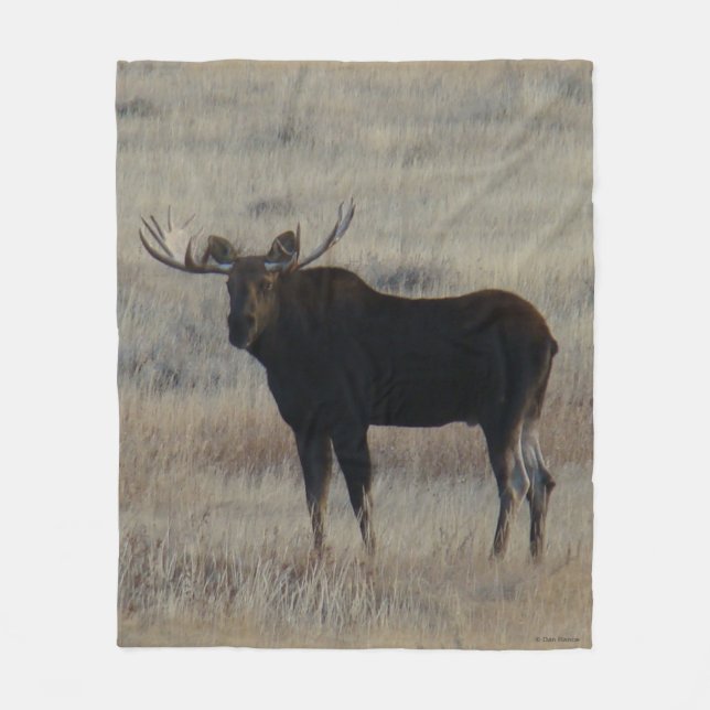 M4 Bull Moose Fleece Blanket (Front)