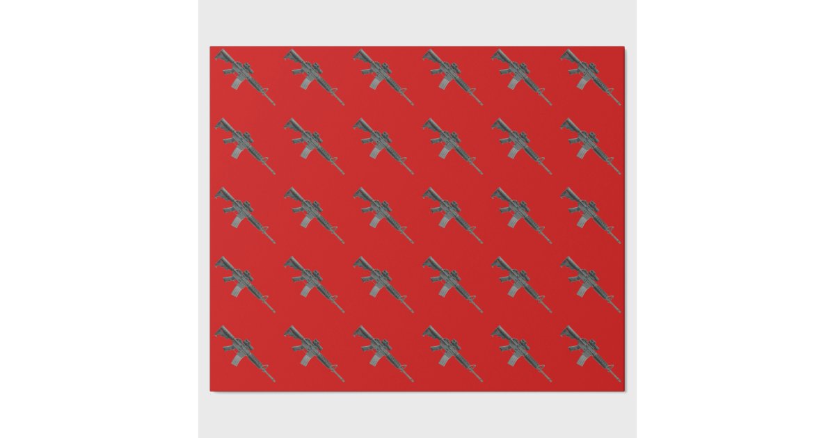 M4 Guns Wrapping Paper Zazzle