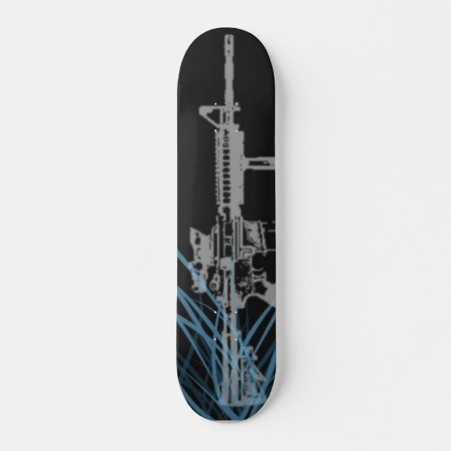 M4 lights skateboard deck (Front)