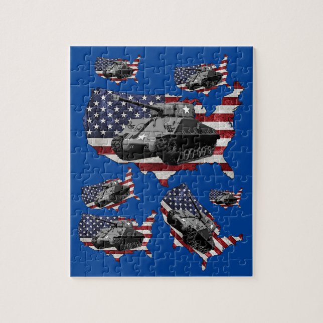 M4 Sherman tank Jigsaw Puzzle (Vertical)