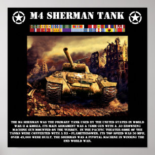 M4 Sherman Tank Print