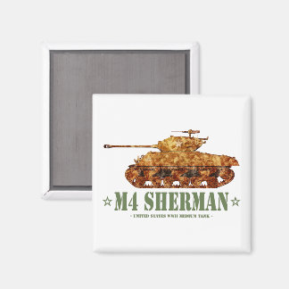 M4 Sherman World War Two American Medium Tank WWII Magnet