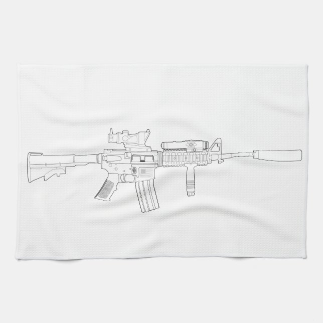 M4 SOPMOD Kitchen Towel (Horizontal)