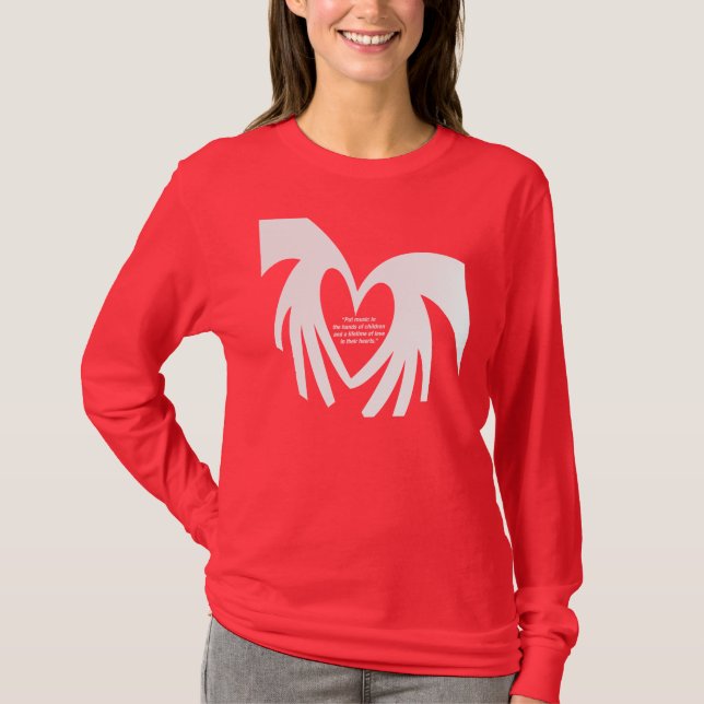 M4JC Jeremys Heart_wht T-Shirt (Front)