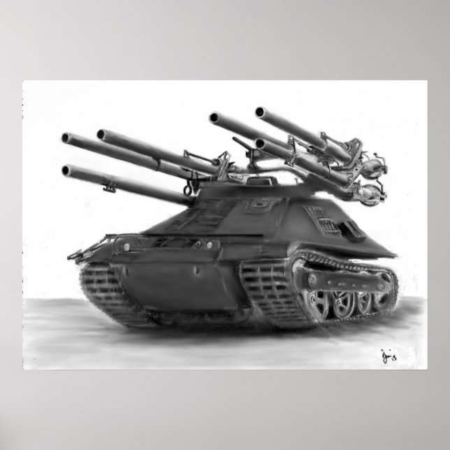 M50 Ontos tank picture Poster (Front)