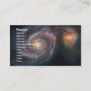 M51 Whirlpool Spiral Galaxy NASA Business Card