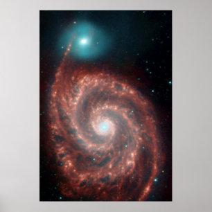 M51 Whirlpool Spiral Galaxy NASA Poster