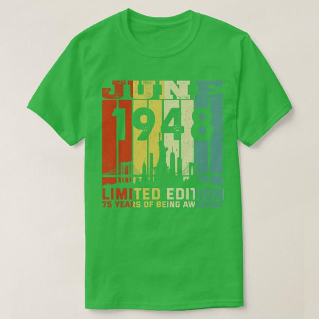 M602 June 1948 Limited Edition 75 Years Of Being A T-Shirt (Design Front)