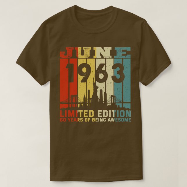 M602 June 1963 Limited Edition 60 Years Of Being A T-Shirt (Design Front)