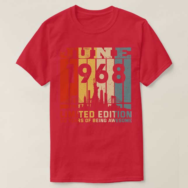 M602 June 1968 Limited Edition 55 Years Of Being A T-Shirt (Design Front)