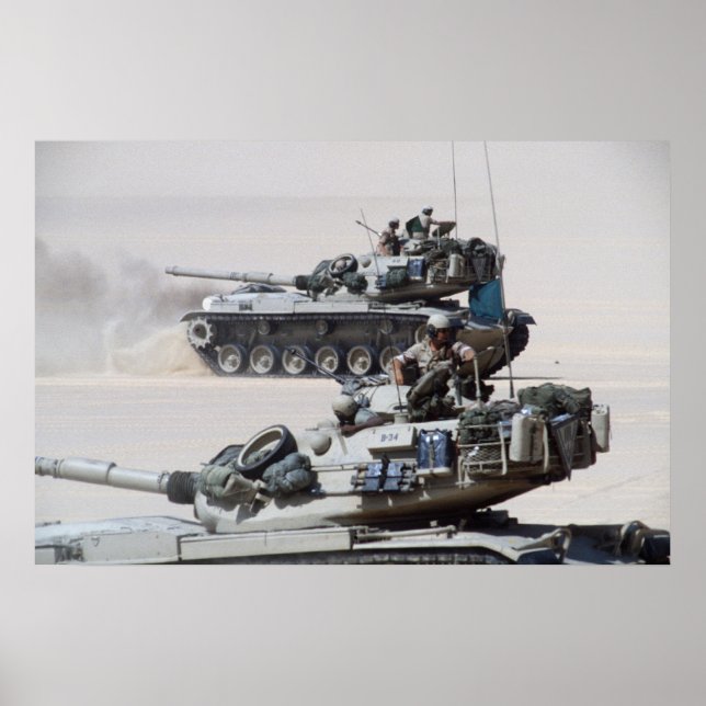 M60 Patton Main Battle Tanks Poster (Front)