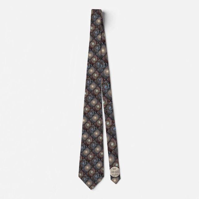 M74 Galaxy Hubble and Webb Neck Tie (Front)