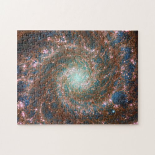 M74 Spiral Galaxy  NGC 628  Hubble  JWST Jigsaw Puzzle