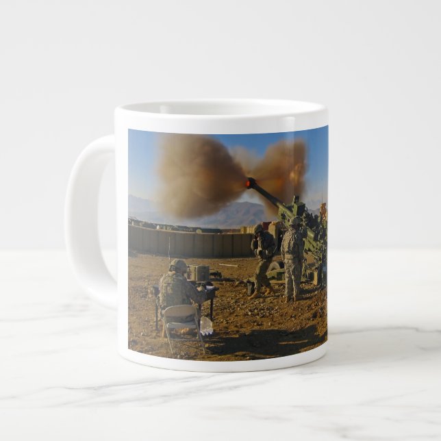 M777 Light Towed Howitzer Afghanistan 2009 Large Coffee Mug