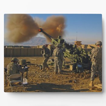 M777 Light Towed Howitzer Afghanistan 2009 Plaque by allphotos at Zazzle