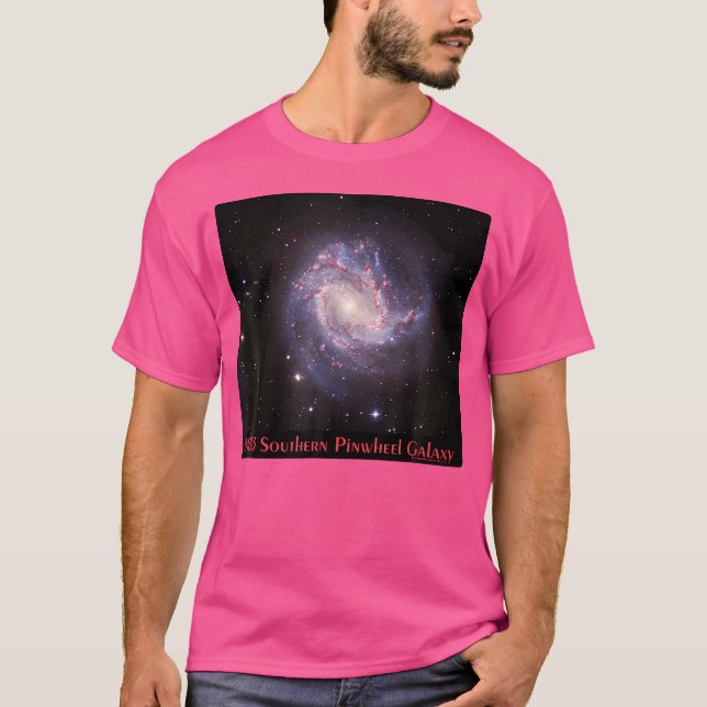 M83 Southern Pinwheel Galaxy Messier 83 Space Astr T-Shirt (Front)