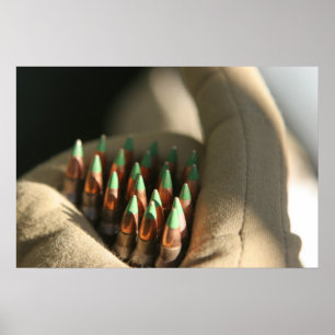 M855 5.56 mm ball rounds poster
