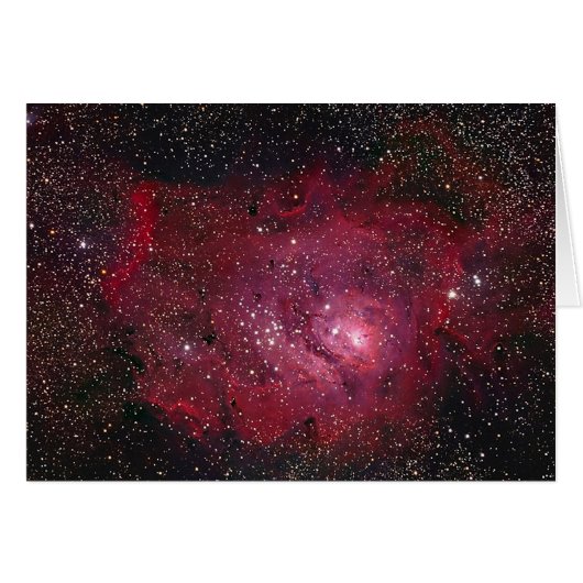 M8 Lagoon Nebula NGC 6523 Cards (Front Horizontal)