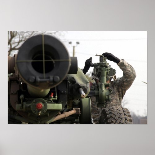 M_119A2 Howitzer Poster