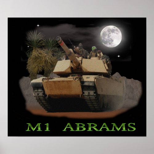 M_1 Abrams tank Poster