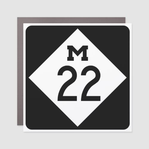 M_22 Michigan highway Car Magnet