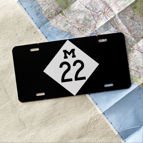 M_22 Michigan highway License Plate