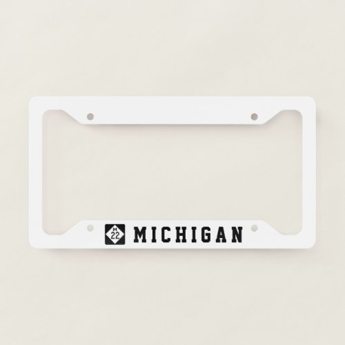 M_22 Michigan highway License Plate Frame