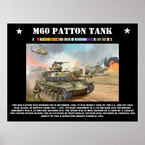 M_60 Patton Tank Poster