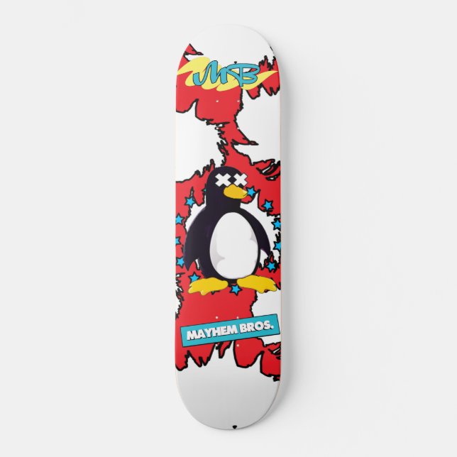 M.B. THE PENGUIN SKATEBOARD DECK (Front)
