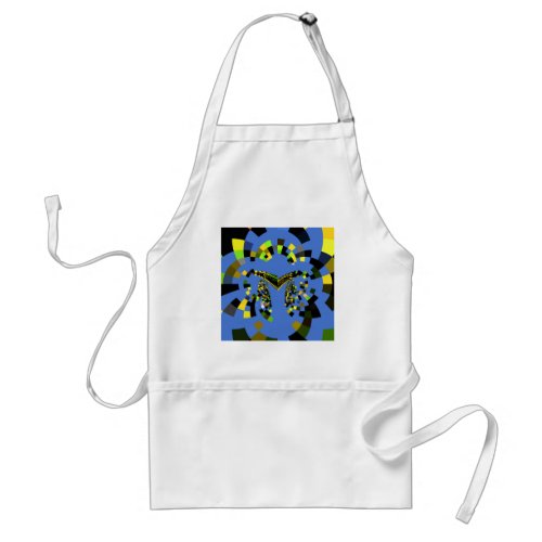 M Blue Adult Apron