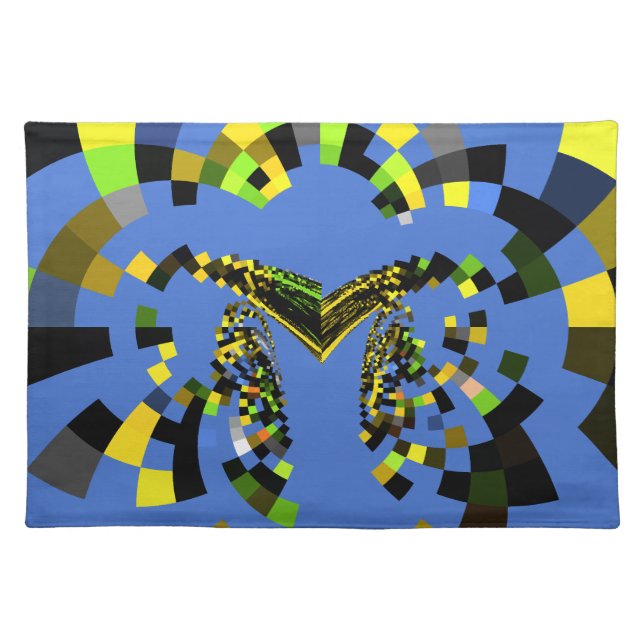 M Blue Cloth Placemat (Front)