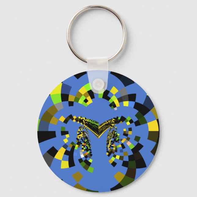 M Blue Keychain (Front)