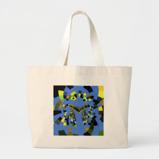 M Blue Large Tote Bag