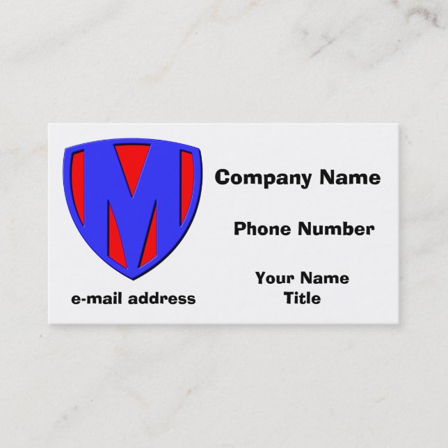 M BUSINESS CARD (Front)