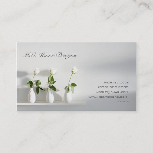Customizable M.C. Home Designs Business Cards