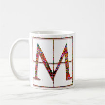 M “Celtic Bricks” Custom Monogram Mugs