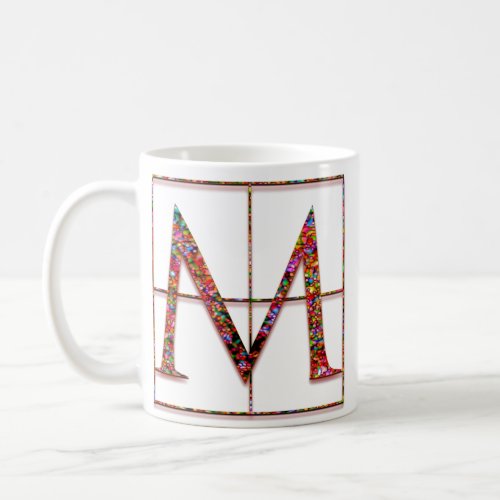 M Celtic Bricks Custom Monogram Mugs