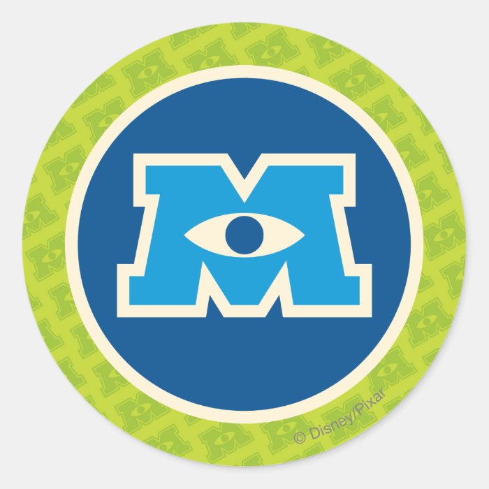 M Circle Logo Stickers