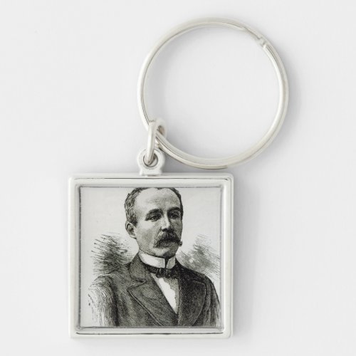M Clemenceau from Leisure Hour 1891 Keychain