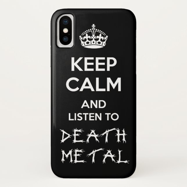 \m/ Death Metal \m/ Case-Mate iPhone Case (Back)