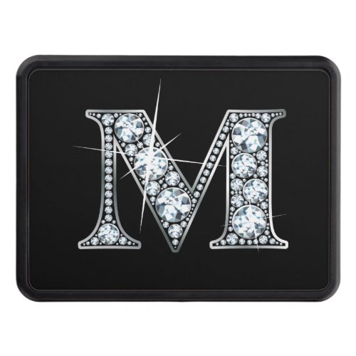 M Faux_Diamond Bling Hitch Cover